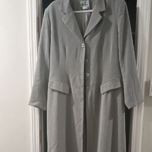 Gray Women's Trench Coat